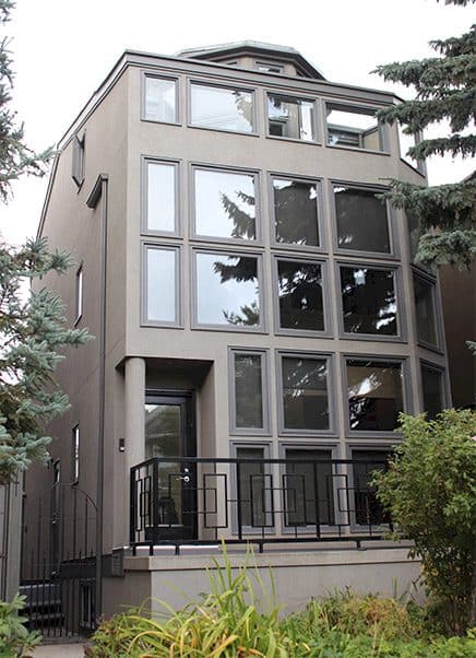 The-Urban-Painter-Calgary-Exterior-Painting-Tall-Brown-House