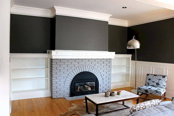 Majestic Fireplace After The Urban Painter’s Painting